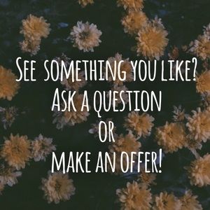 Offers and questions are welcome!